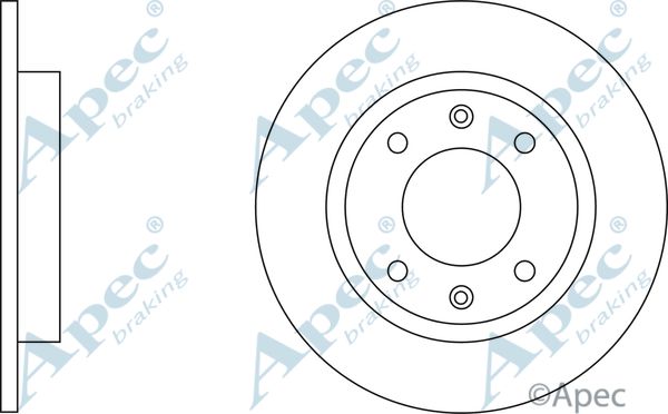 APEC BRAKING Тормозной диск DSK146